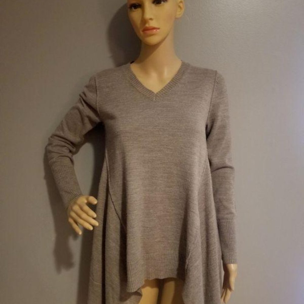 New York & Company X-Small Gray Brown Sweater